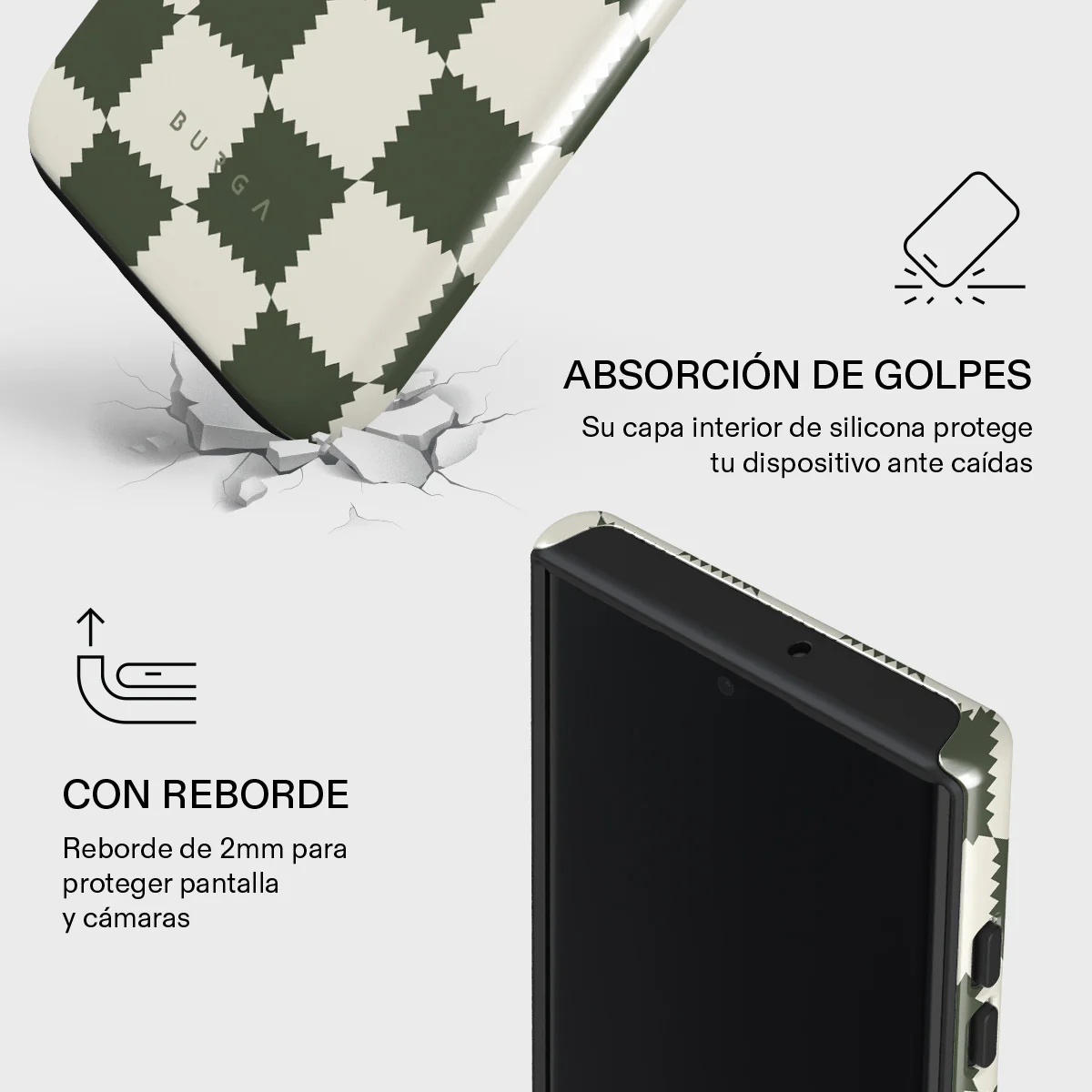 Retro Grid - Samsung Galaxy S22 Ultra Funda - Image 4