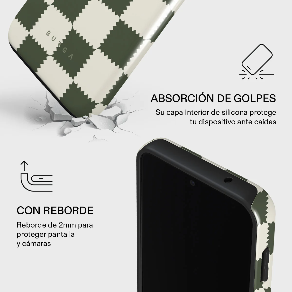 Retro Grid - Samsung Galaxy S23 FE Funda - Image 4