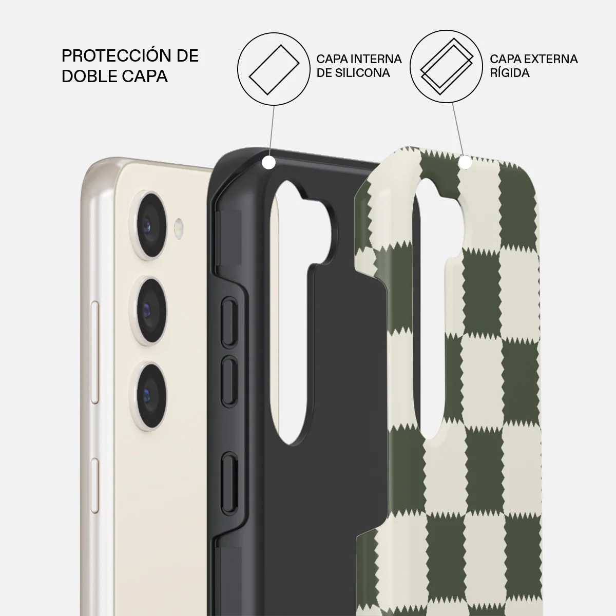 Retro Grid - Samsung Galaxy S23 Plus Funda - Image 2