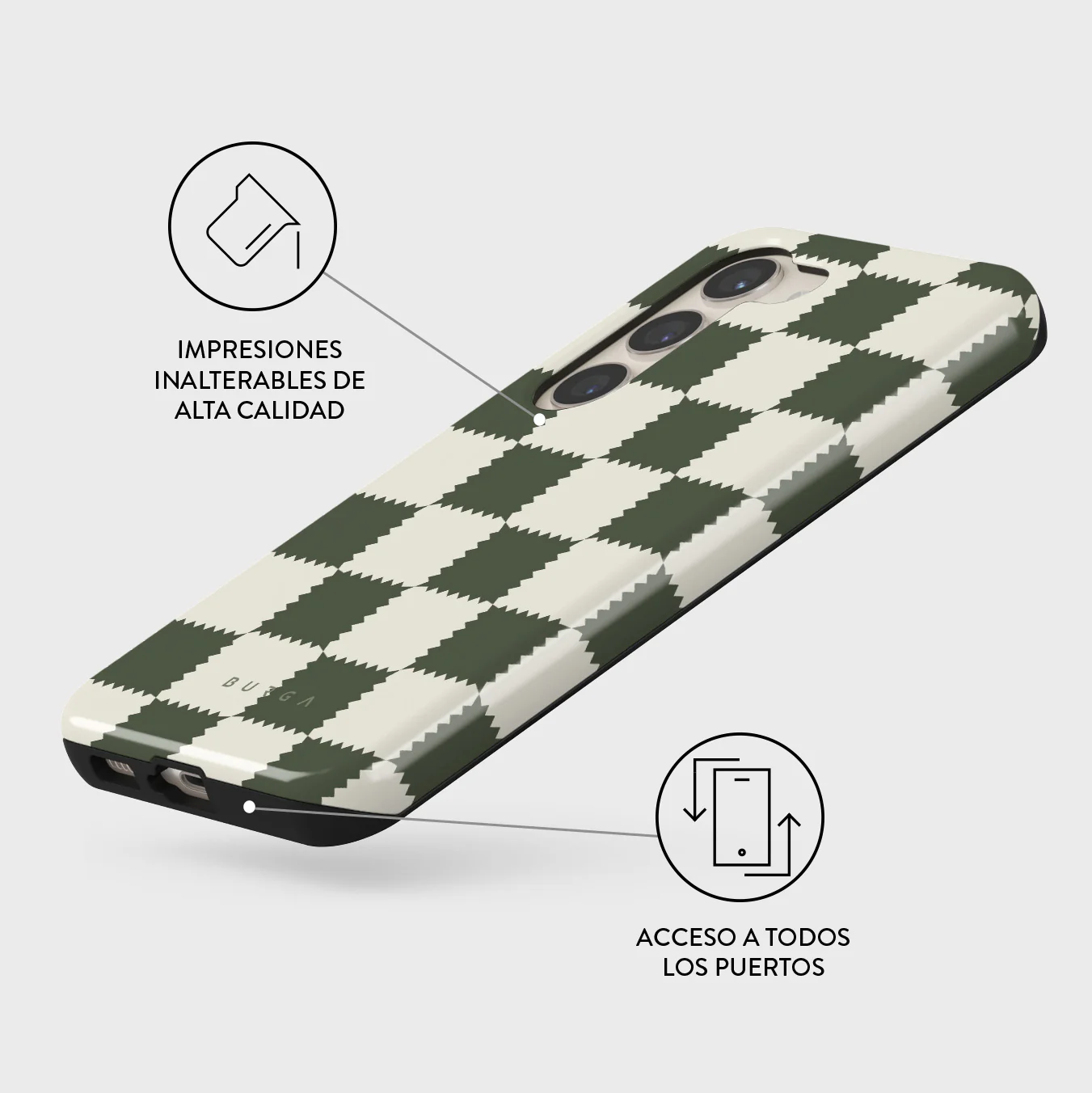 Retro Grid - Samsung Galaxy S23 Plus Funda - Image 3