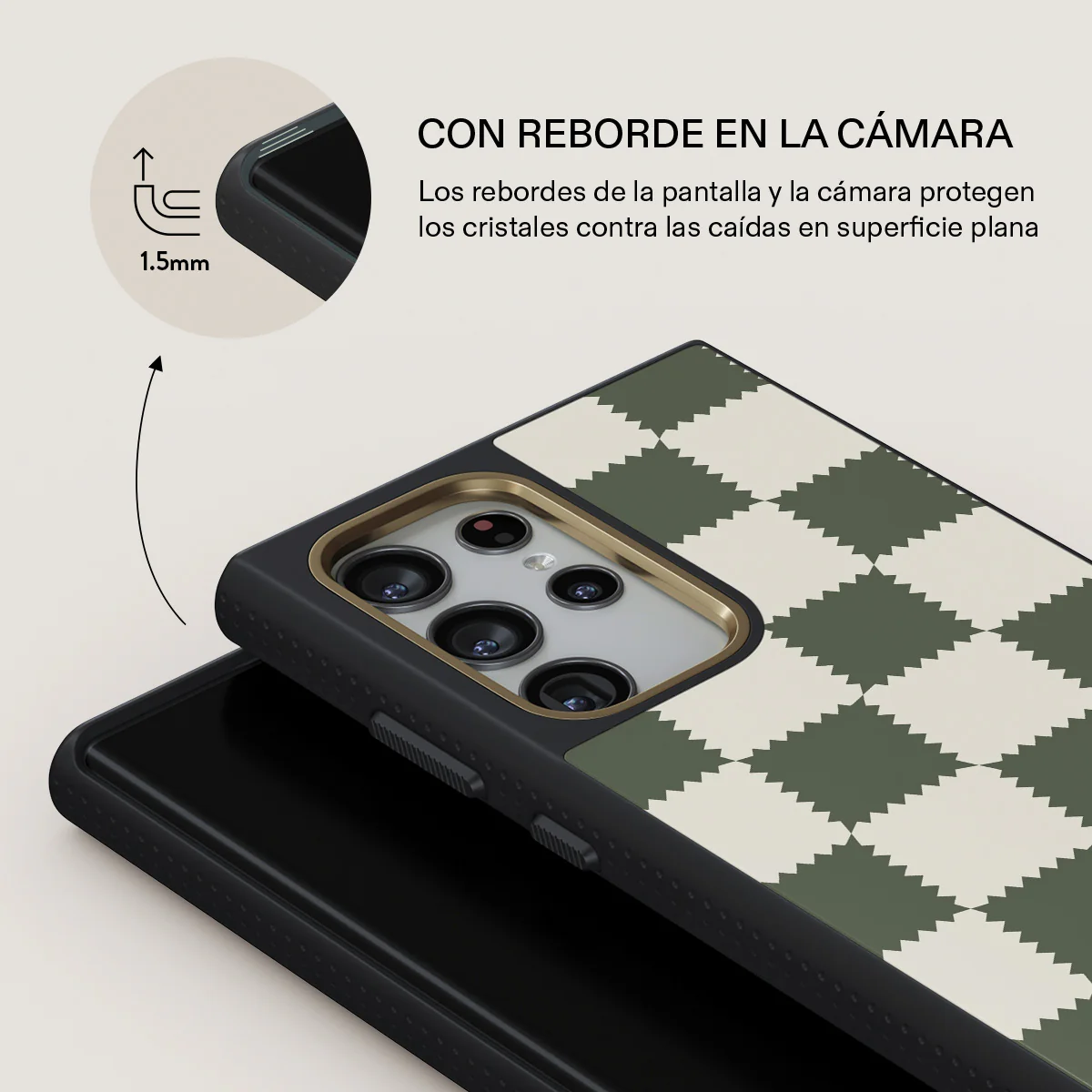 Retro Grid - Samsung Galaxy S23 Ultra Funda - Image 8