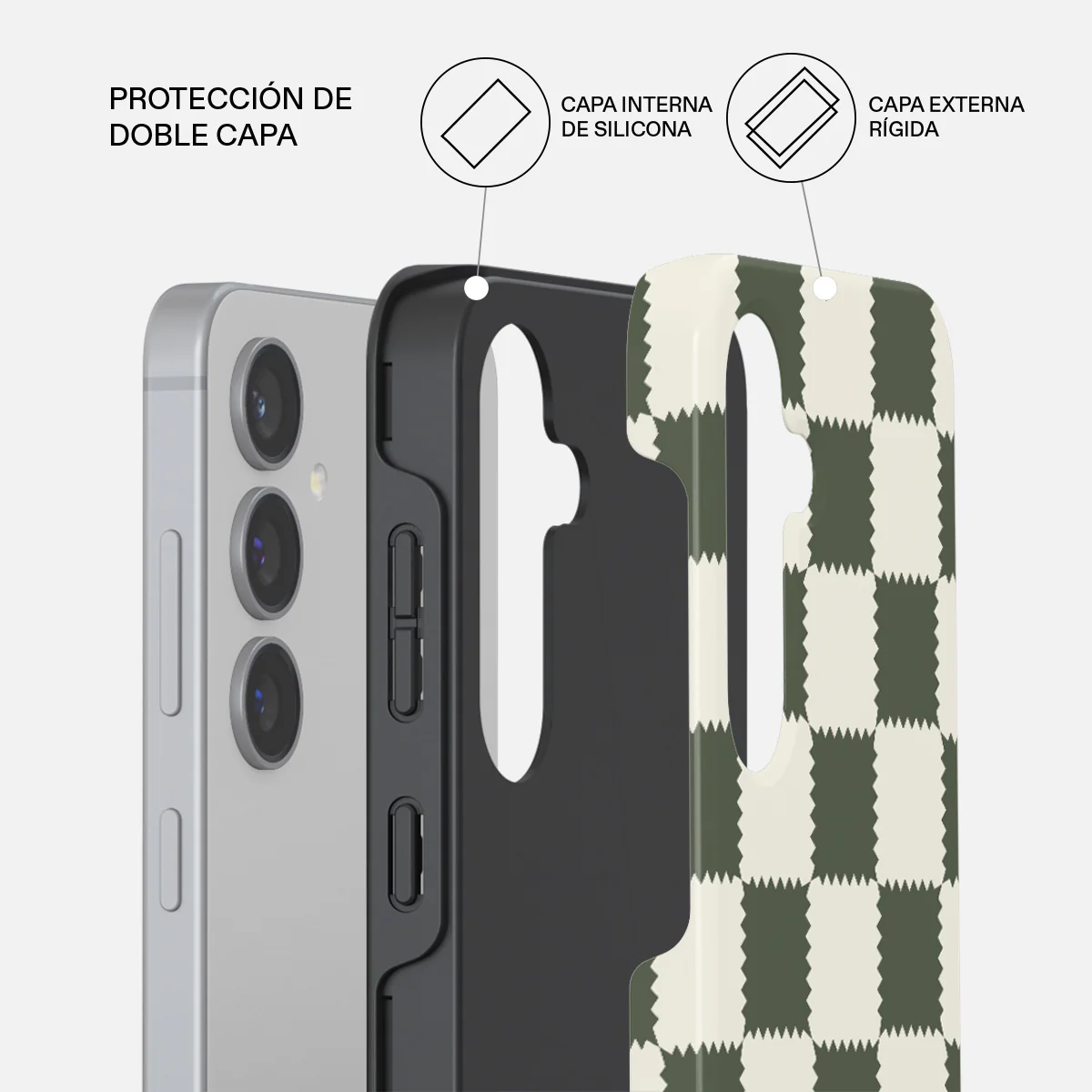 Retro Grid - Samsung Galaxy S24 FE Funda - Image 2