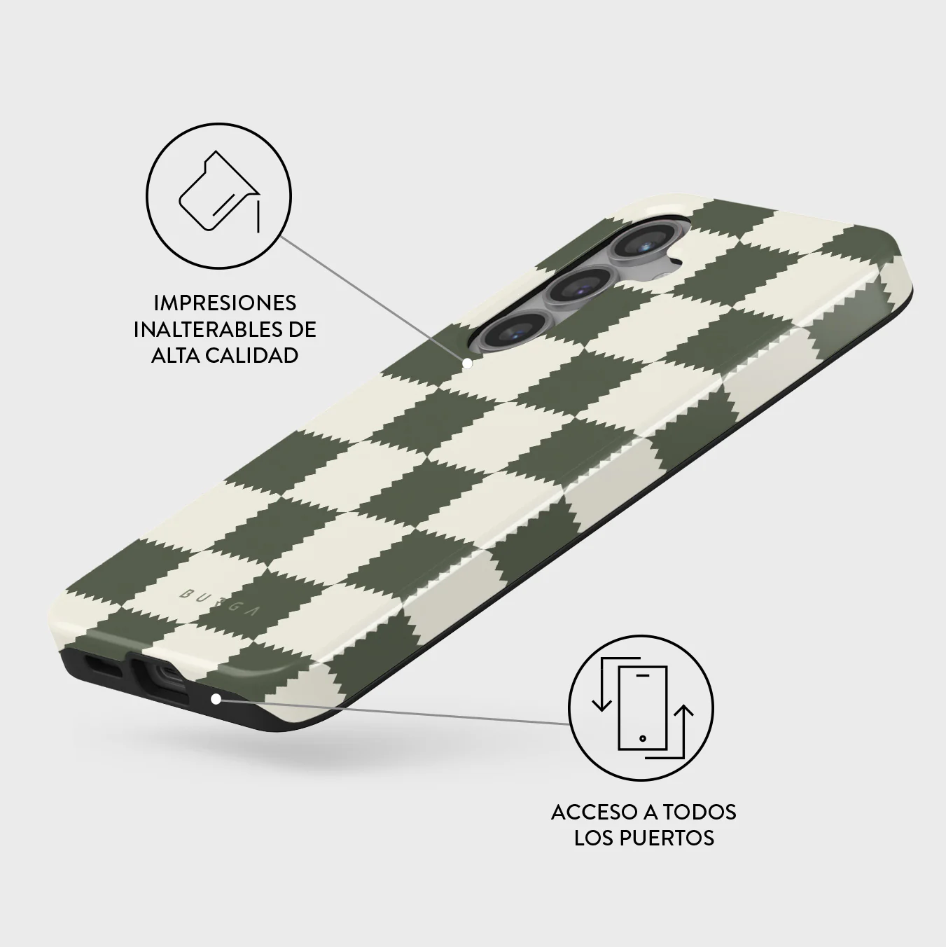 Retro Grid - Samsung Galaxy S24 Plus Funda - Image 3