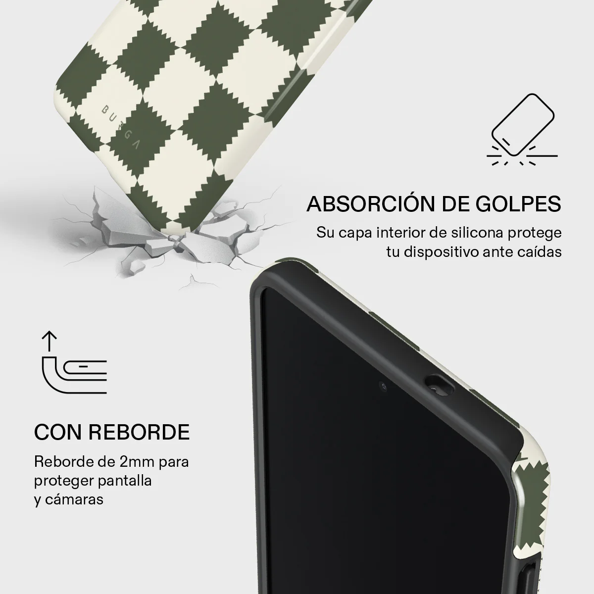 Retro Grid - Samsung Galaxy S25 Edge Funda - Image 4