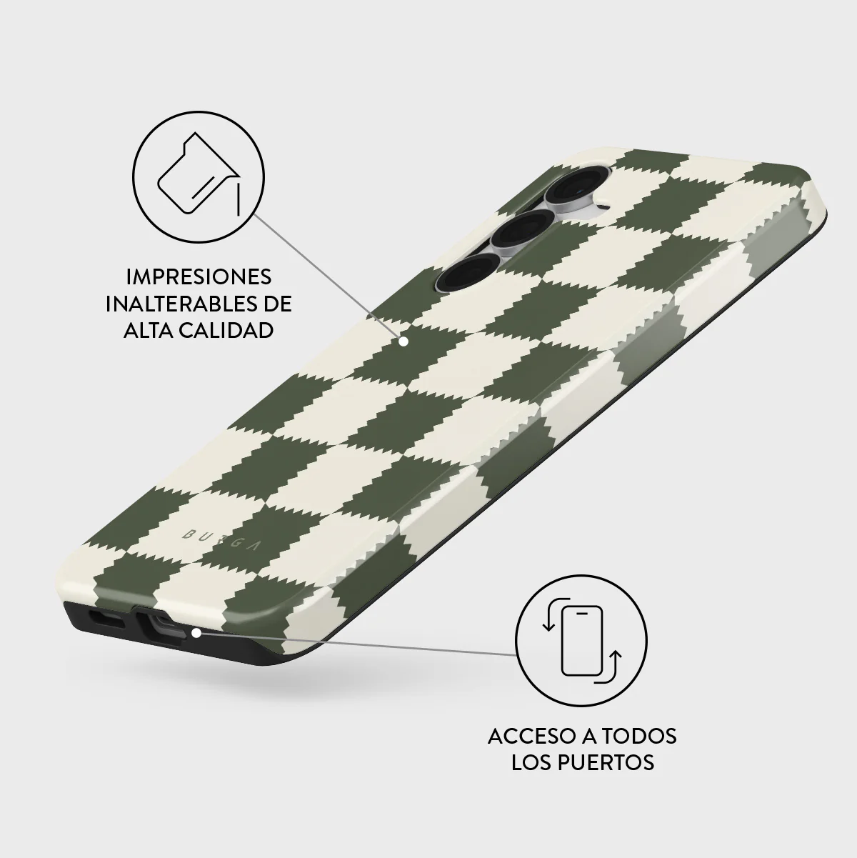 Retro Grid - Samsung Galaxy S25 FE Funda - Image 3