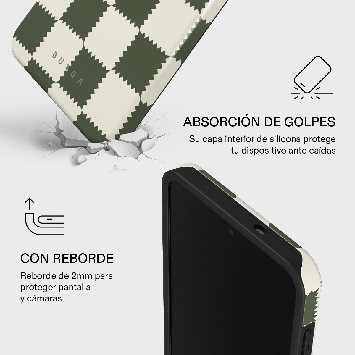 Retro Grid - Samsung Galaxy S25 FE Funda - Image 4