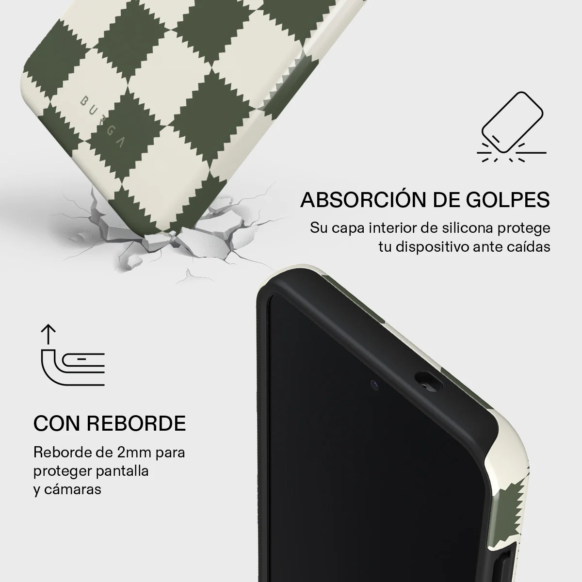 Retro Grid - Samsung Galaxy S25 Plus Funda - Image 4