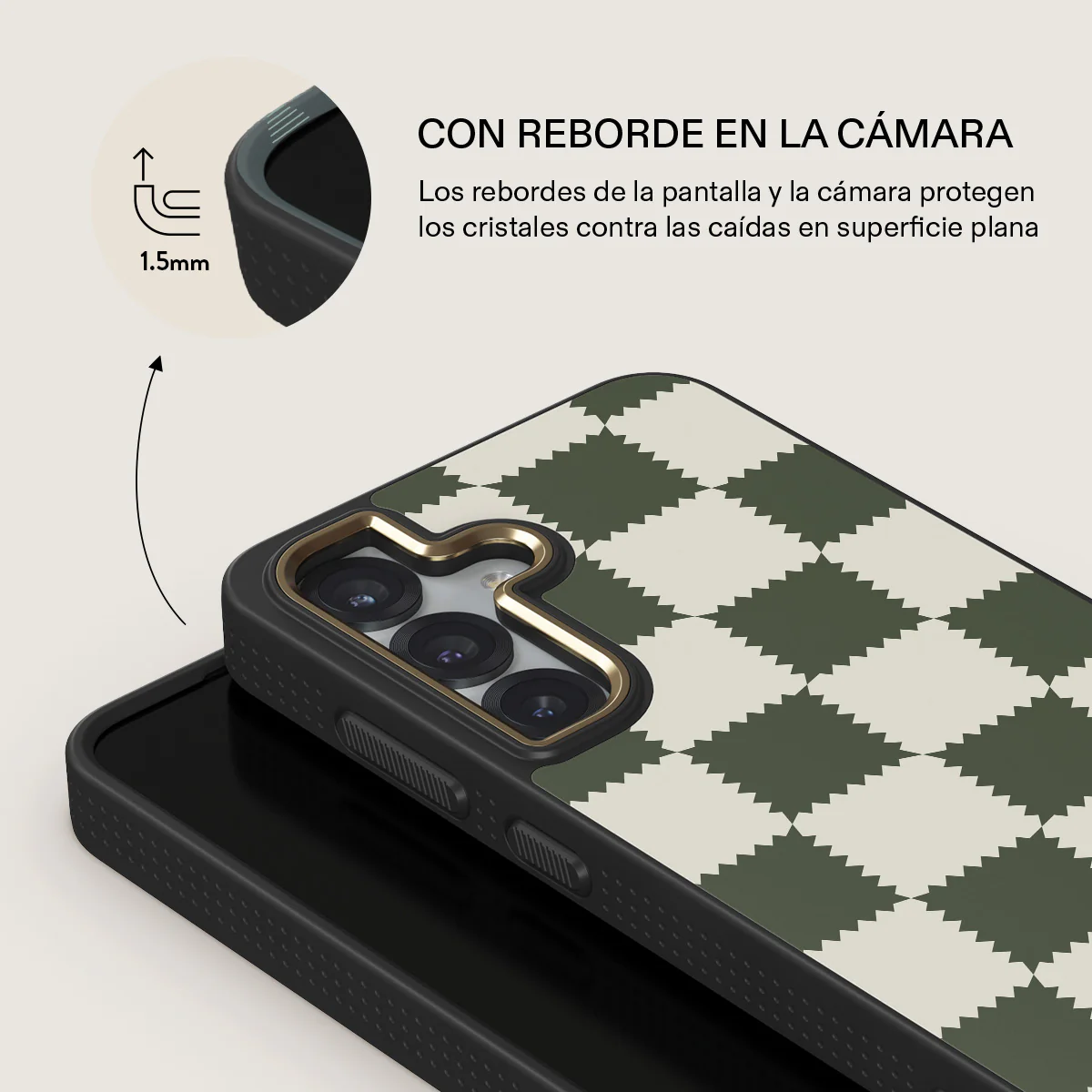 Retro Grid - Samsung Galaxy S25 Plus Funda - Image 8