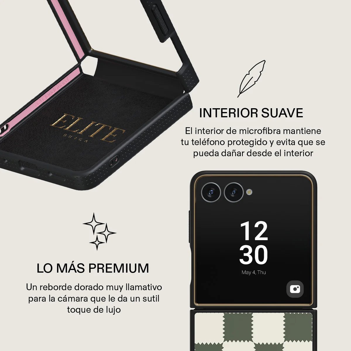 Retro Grid - Samsung Galaxy Z Flip 7 Funda - Image 10