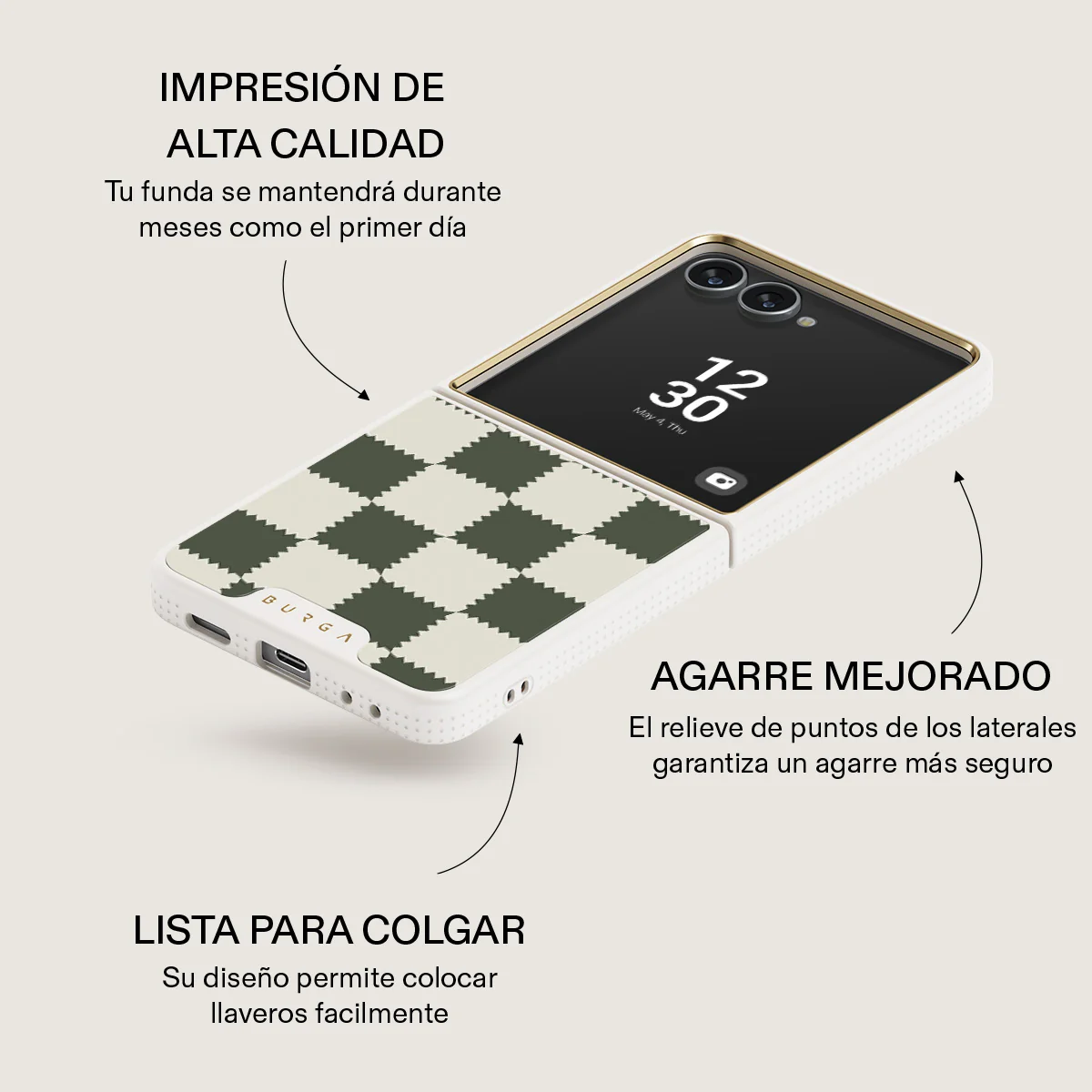 Retro Grid - Samsung Galaxy Z Flip 7 Funda - Image 23