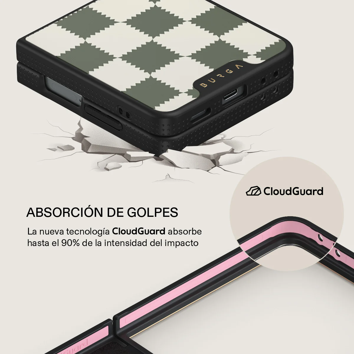 Retro Grid - Samsung Galaxy Z Flip 7 Funda - Image 7