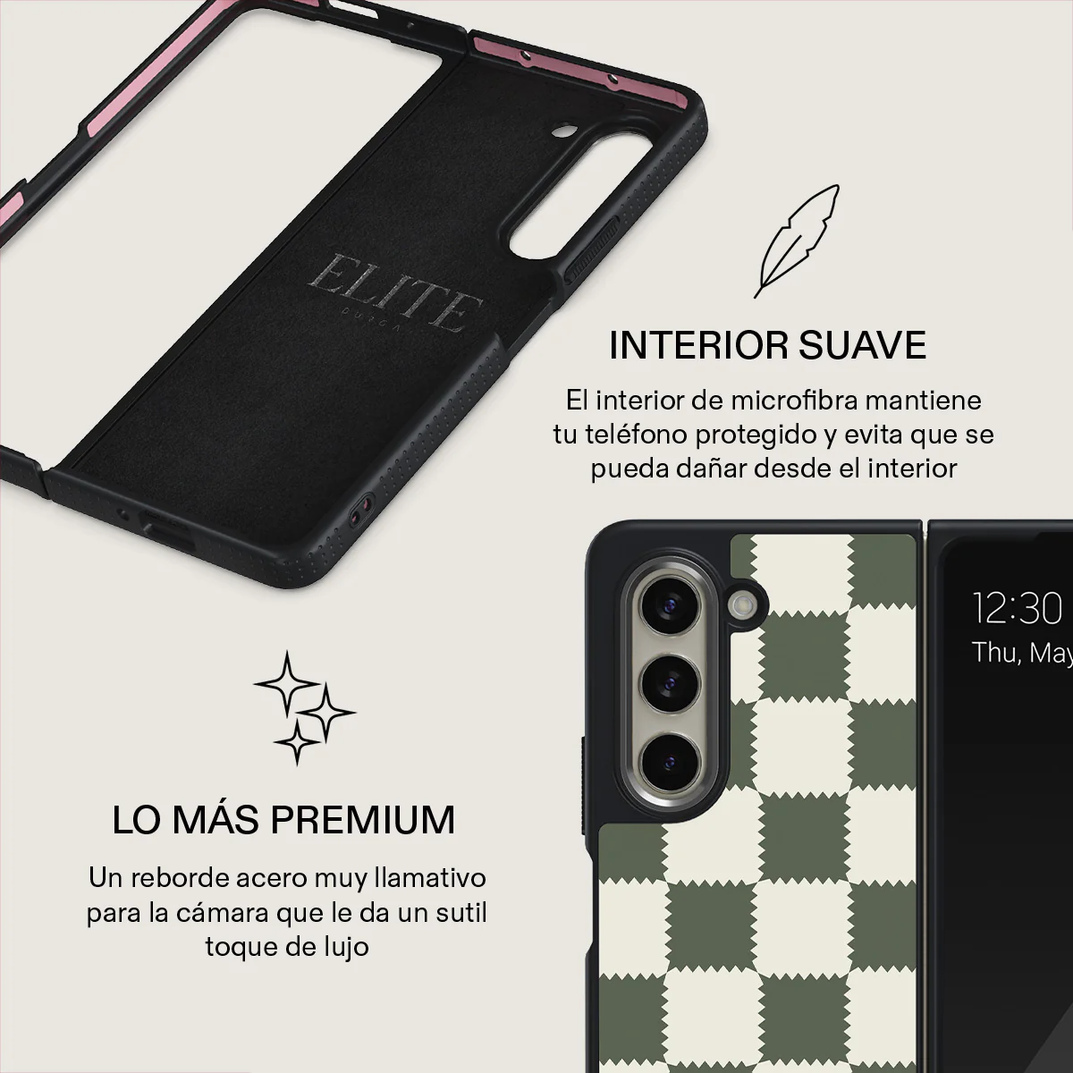 Retro Grid - Samsung Galaxy Z Fold 5 Funda - Image 13