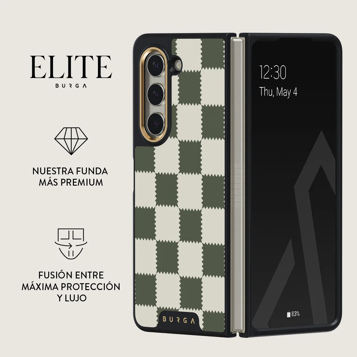 Retro Grid - Samsung Galaxy Z Fold 5 Funda - Image 2