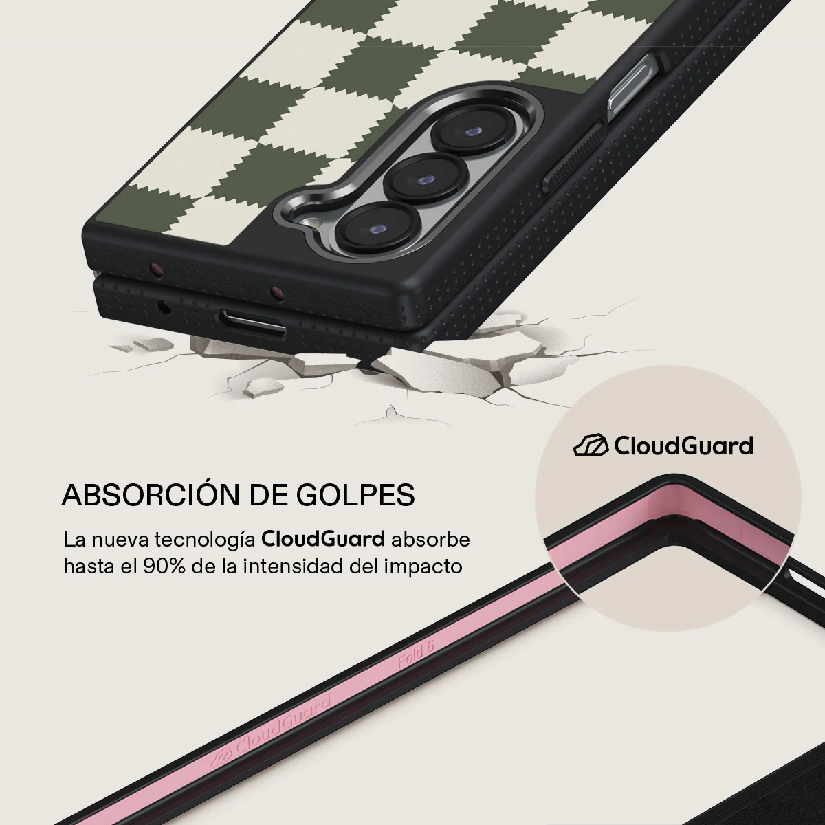 Retro Grid - Samsung Galaxy Z Fold 6 Funda - Image 10