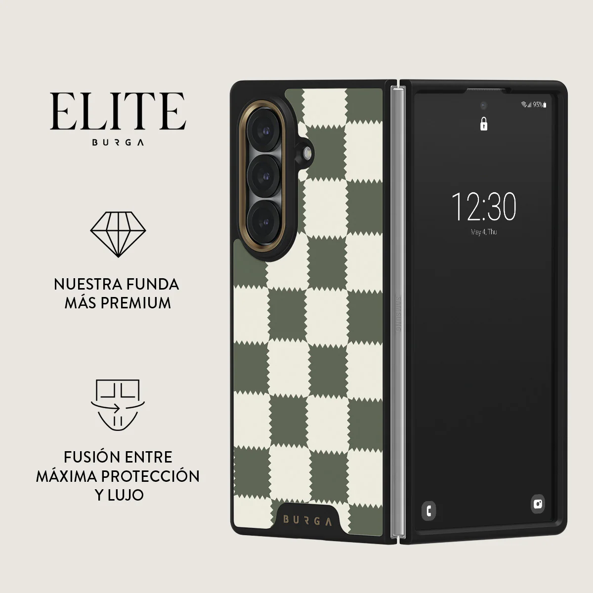 Retro Grid - Samsung Galaxy Z Fold 7 Funda - Image 2