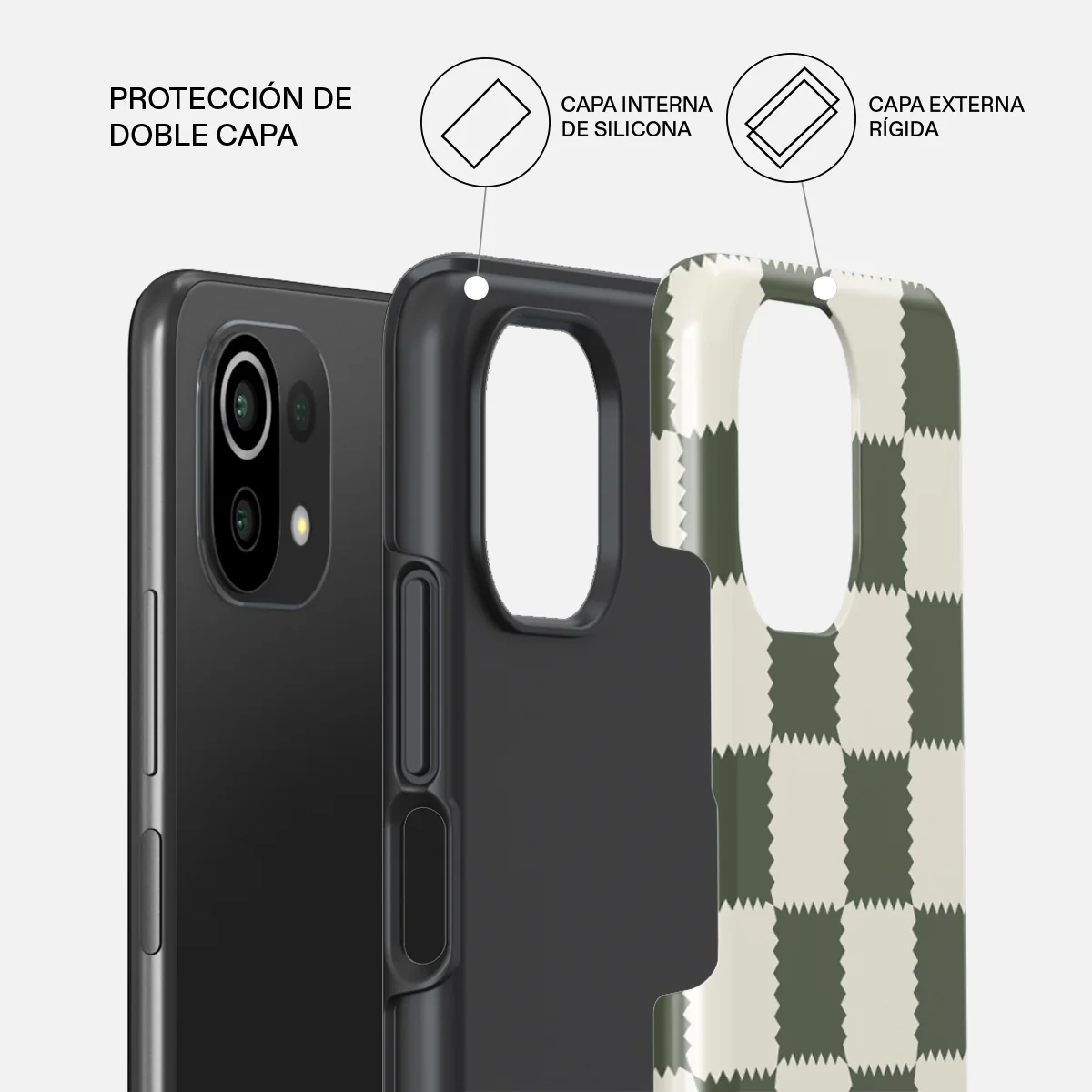 Retro Grid - Xiaomi 11 Lite 5G NE Funda - Image 2