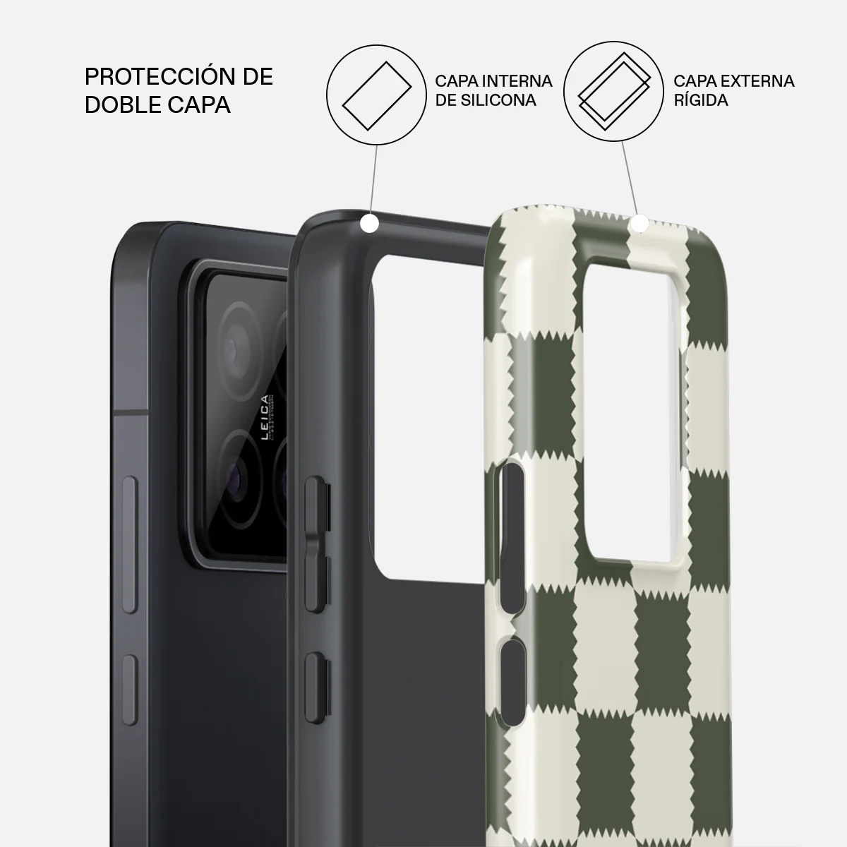 Retro Grid - Xiaomi 14 Pro Funda - Image 2