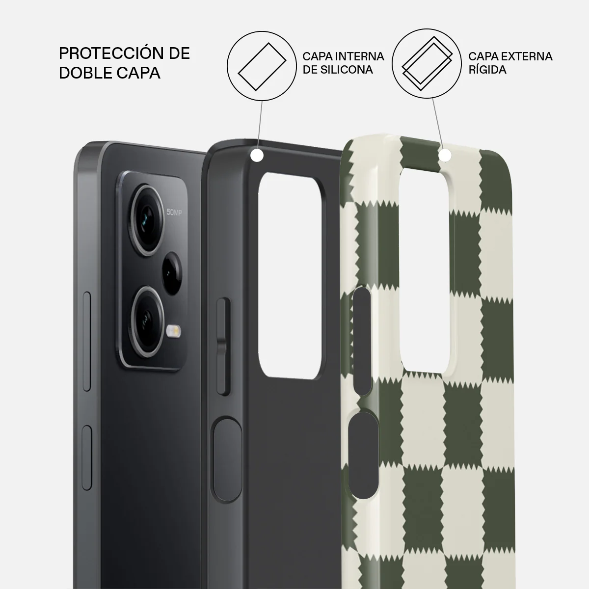 Retro Grid - Xiaomi Redmi Note 12 Pro 5G Funda - Image 2