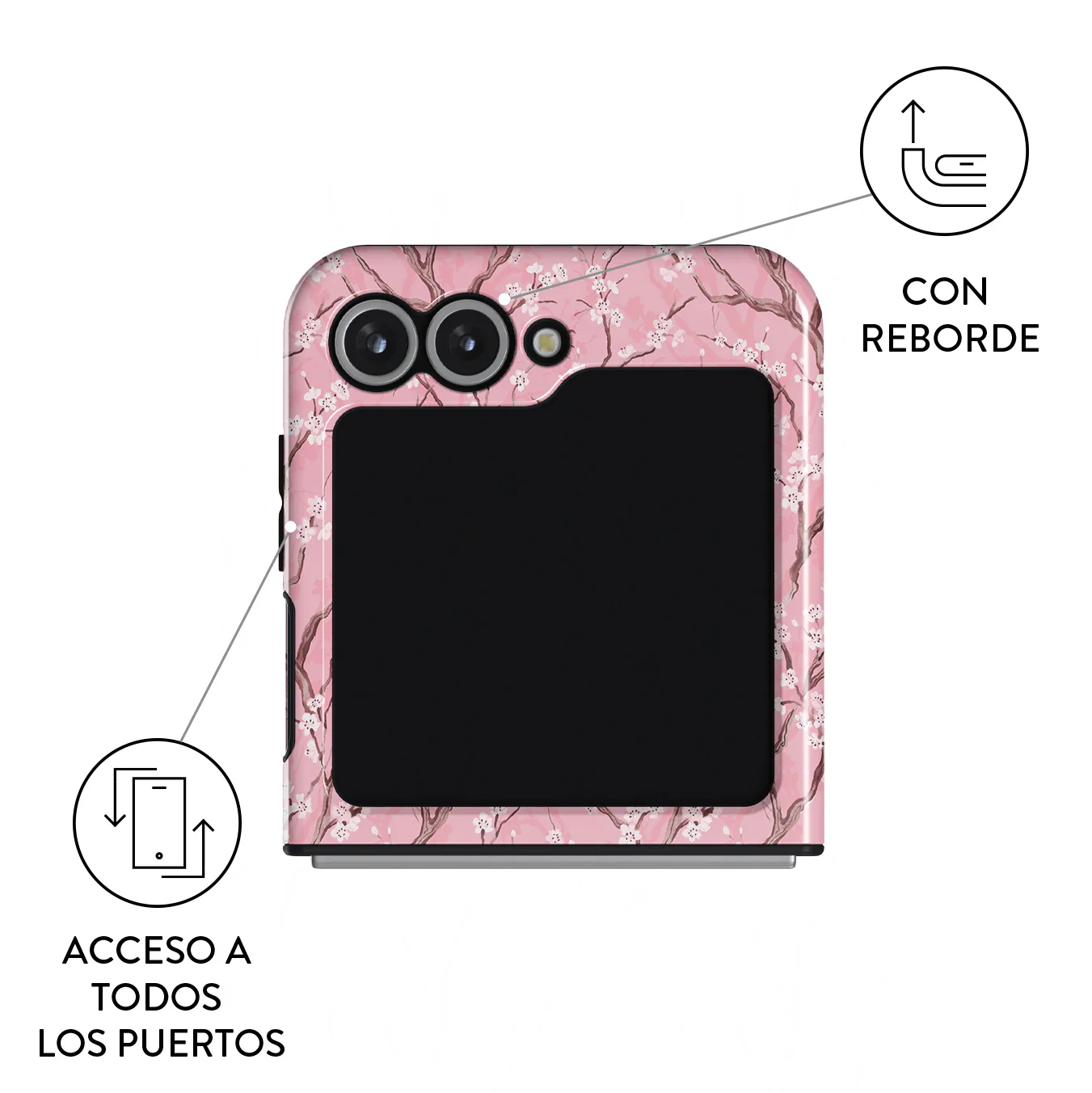 Sakura - Samsung Galaxy Z Flip 7 FE Funda - Image 3