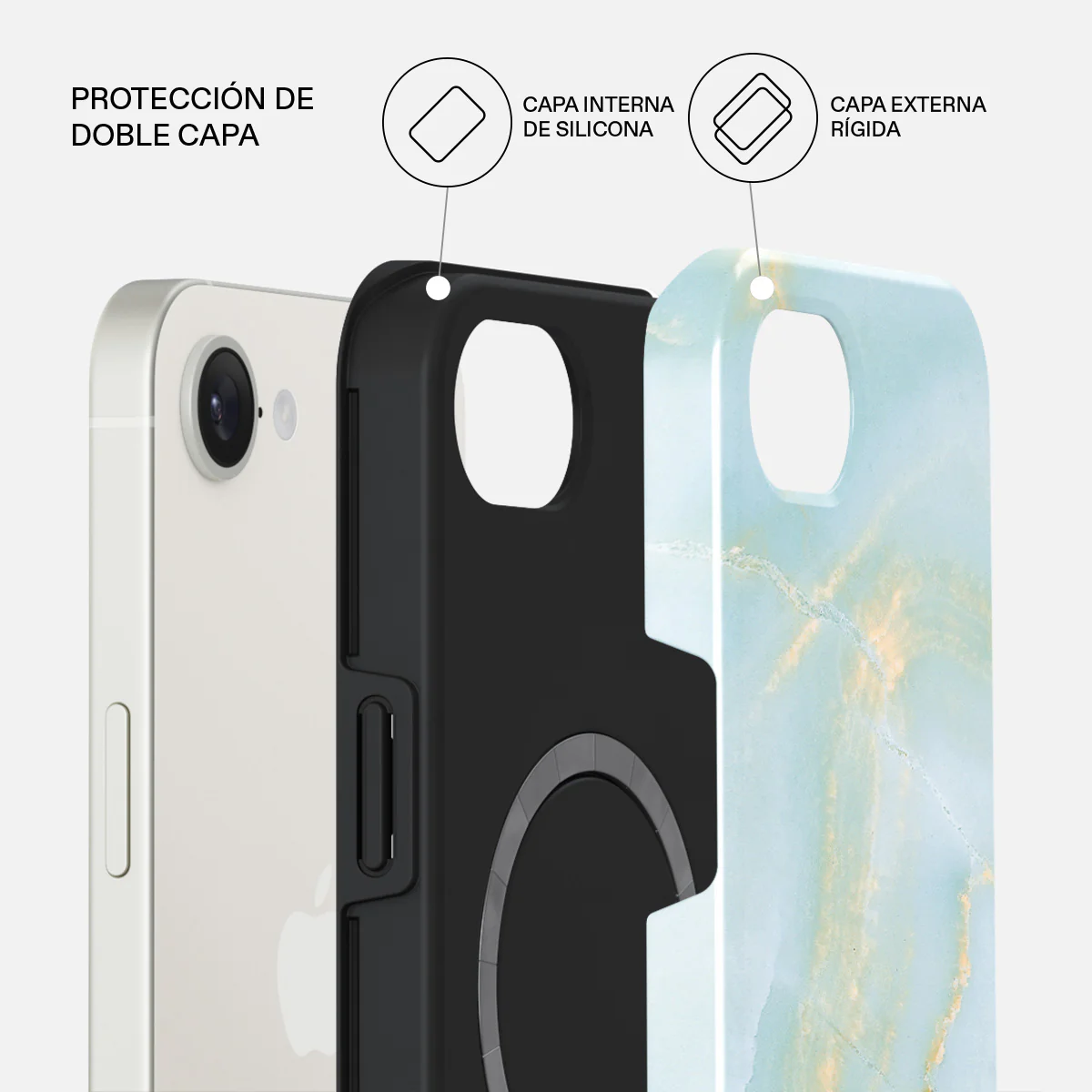 Sea Salt - iPhone 17e Funda - Image 2