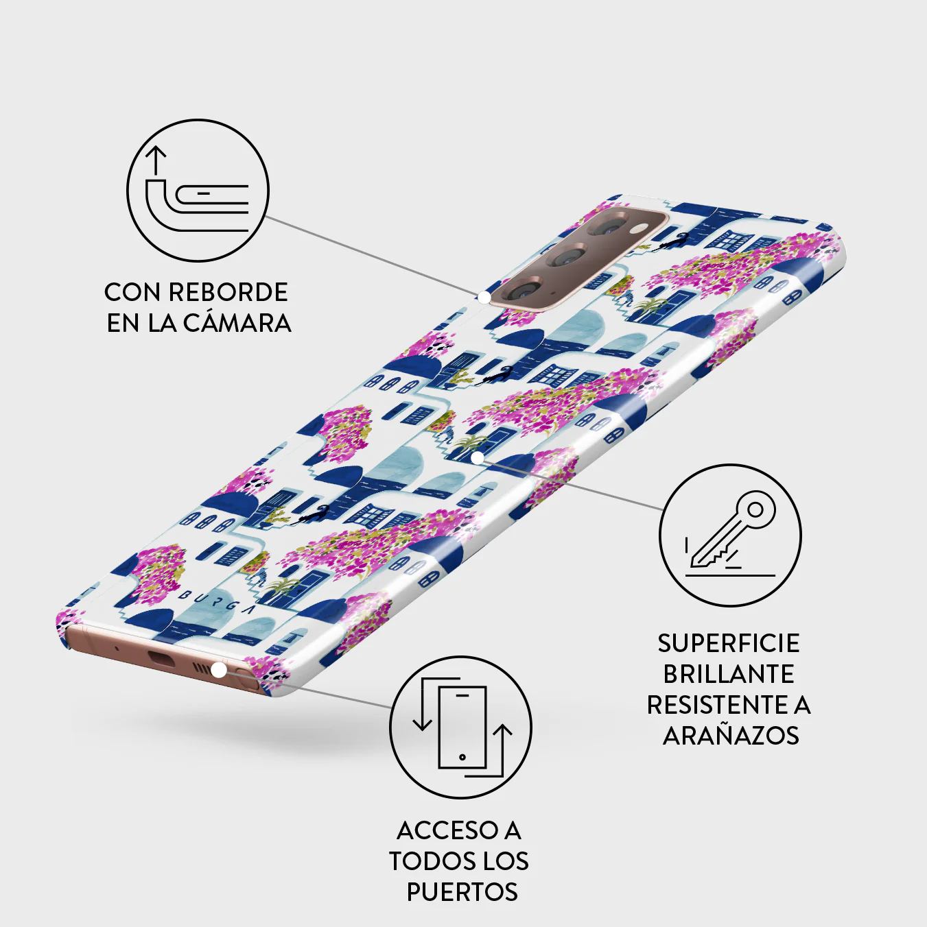 Santorini - Samsung Galaxy Note 20 4G / 5G Funda - Image 3