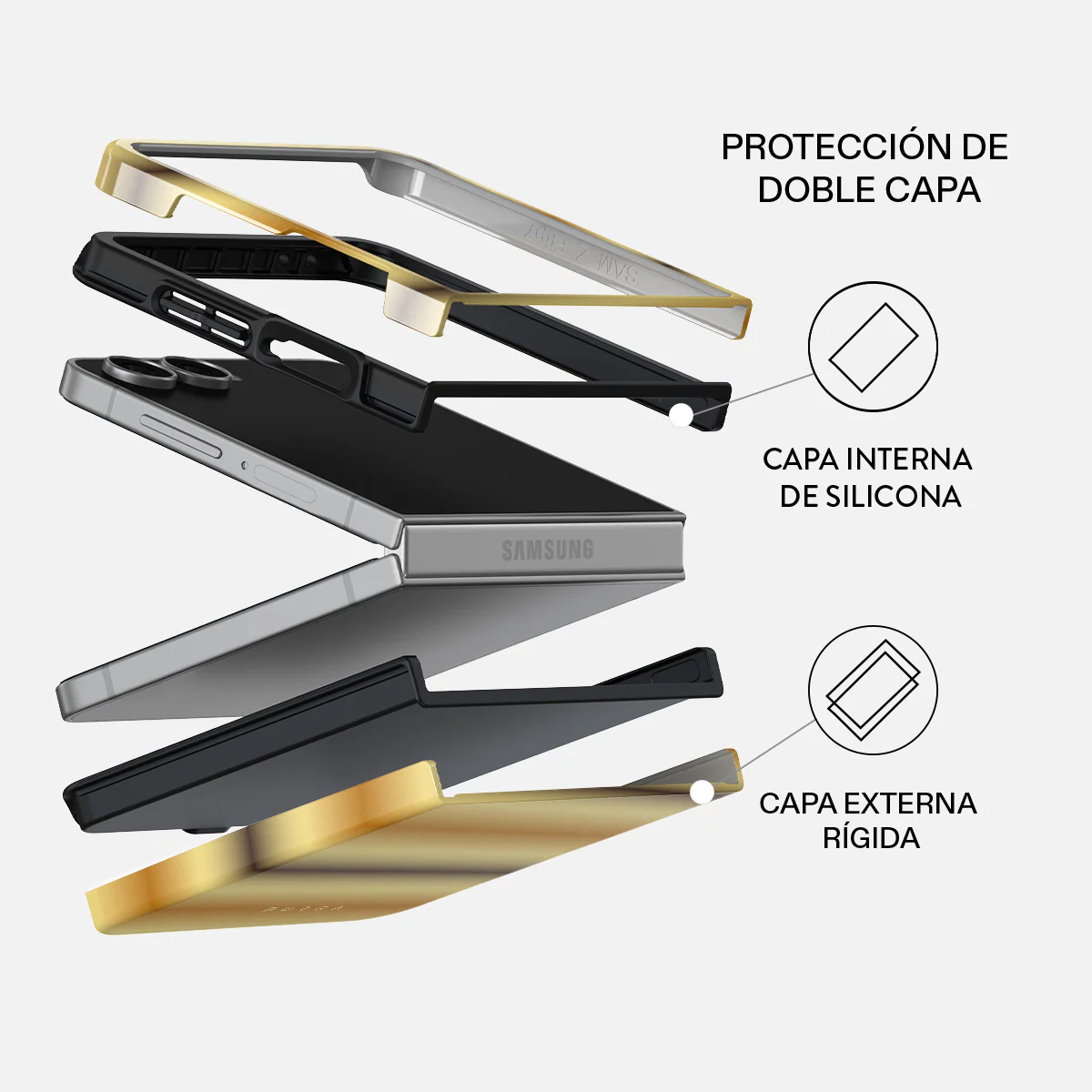 Saturn - Samsung Galaxy Z Flip 7 Funda - Image 2