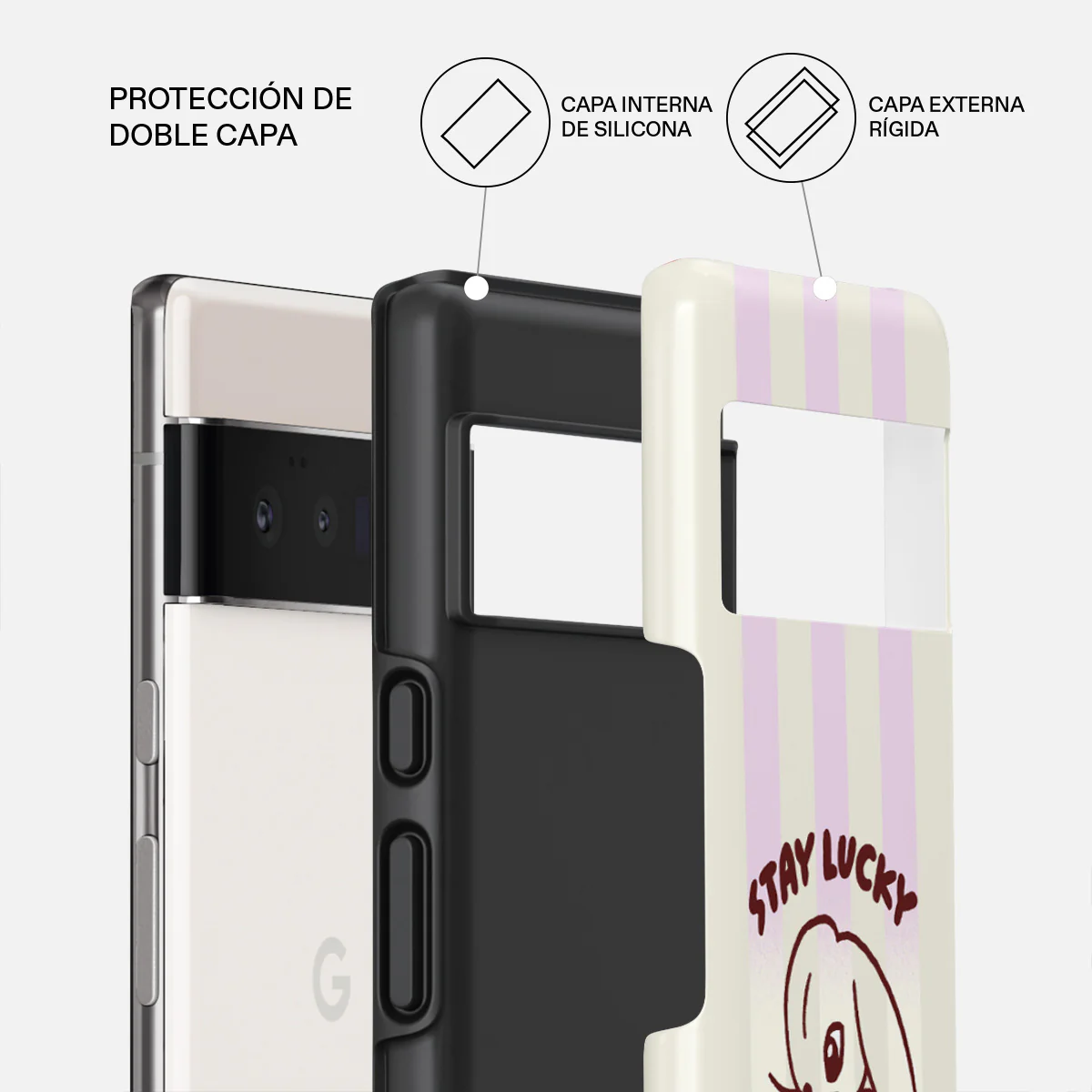 Stay Lucky - Google Pixel 6 Pro Funda - Image 2