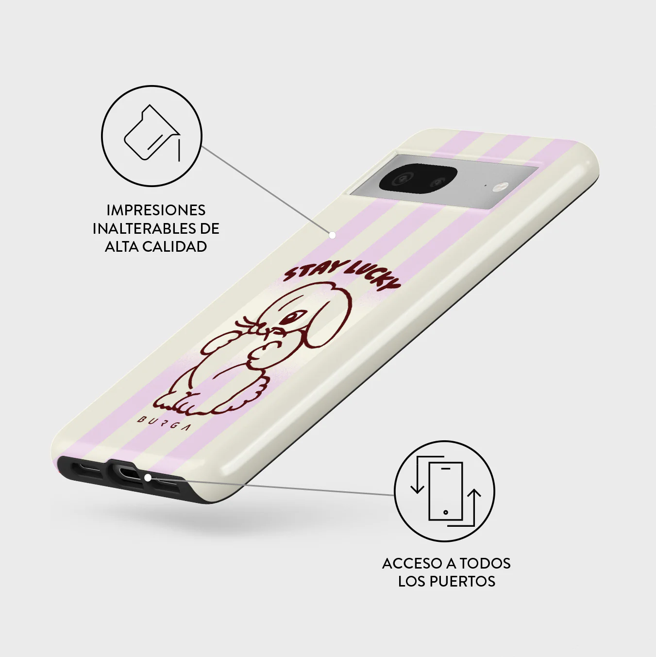 Stay Lucky - Google Pixel 7a Funda - Image 3