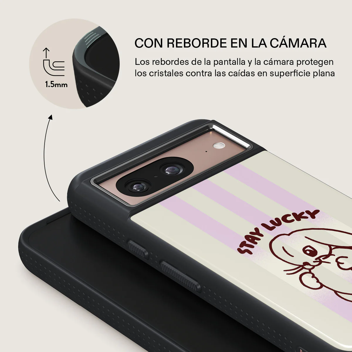 Stay Lucky - Google Pixel 8 Funda - Image 15