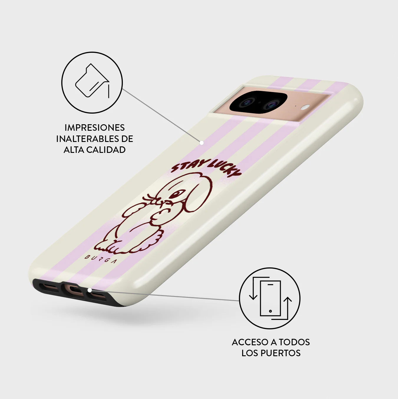 Stay Lucky - Google Pixel 8 Funda - Image 3