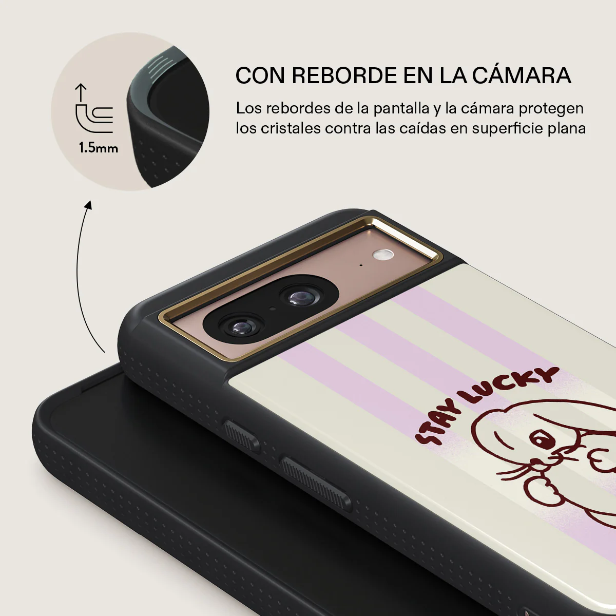 Stay Lucky - Google Pixel 8 Funda - Image 8