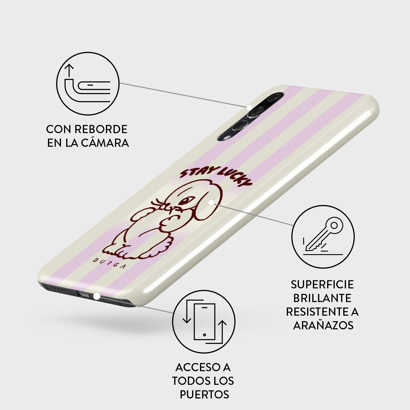 Stay Lucky - Huawei P20 Funda - Image 3