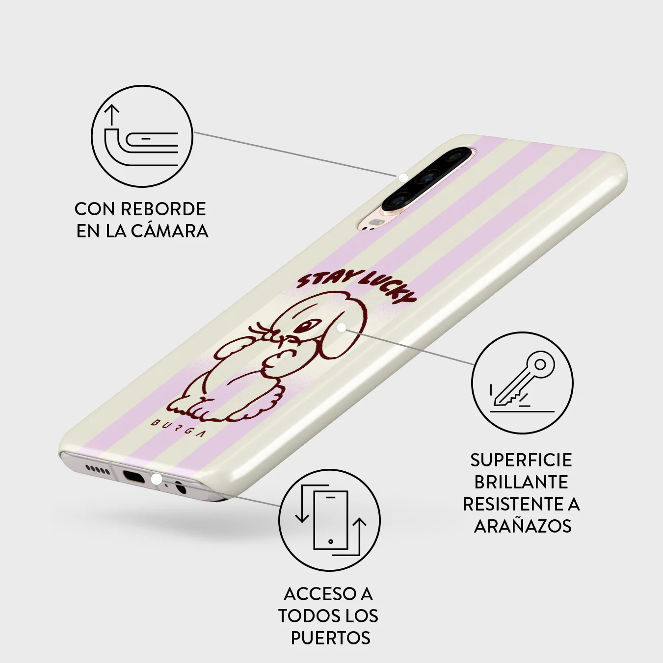 Stay Lucky - Huawei P30 Funda - Image 3