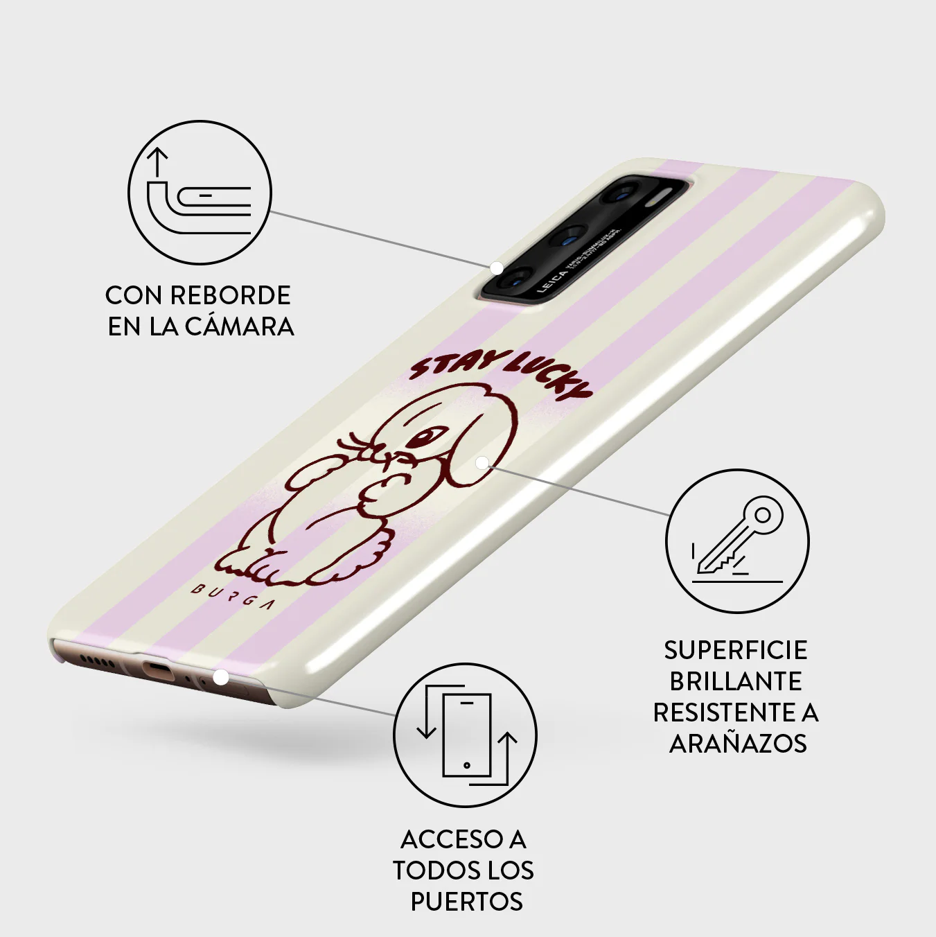 Stay Lucky - Huawei P40 Funda - Image 3