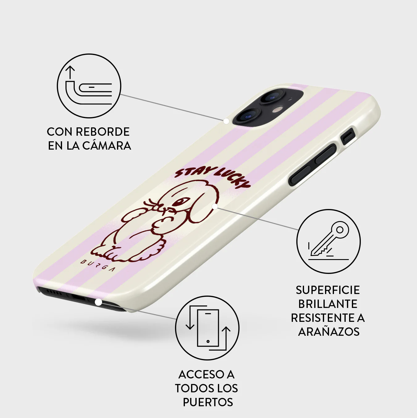 Stay Lucky - iPhone 12 Mini Funda - Image 3