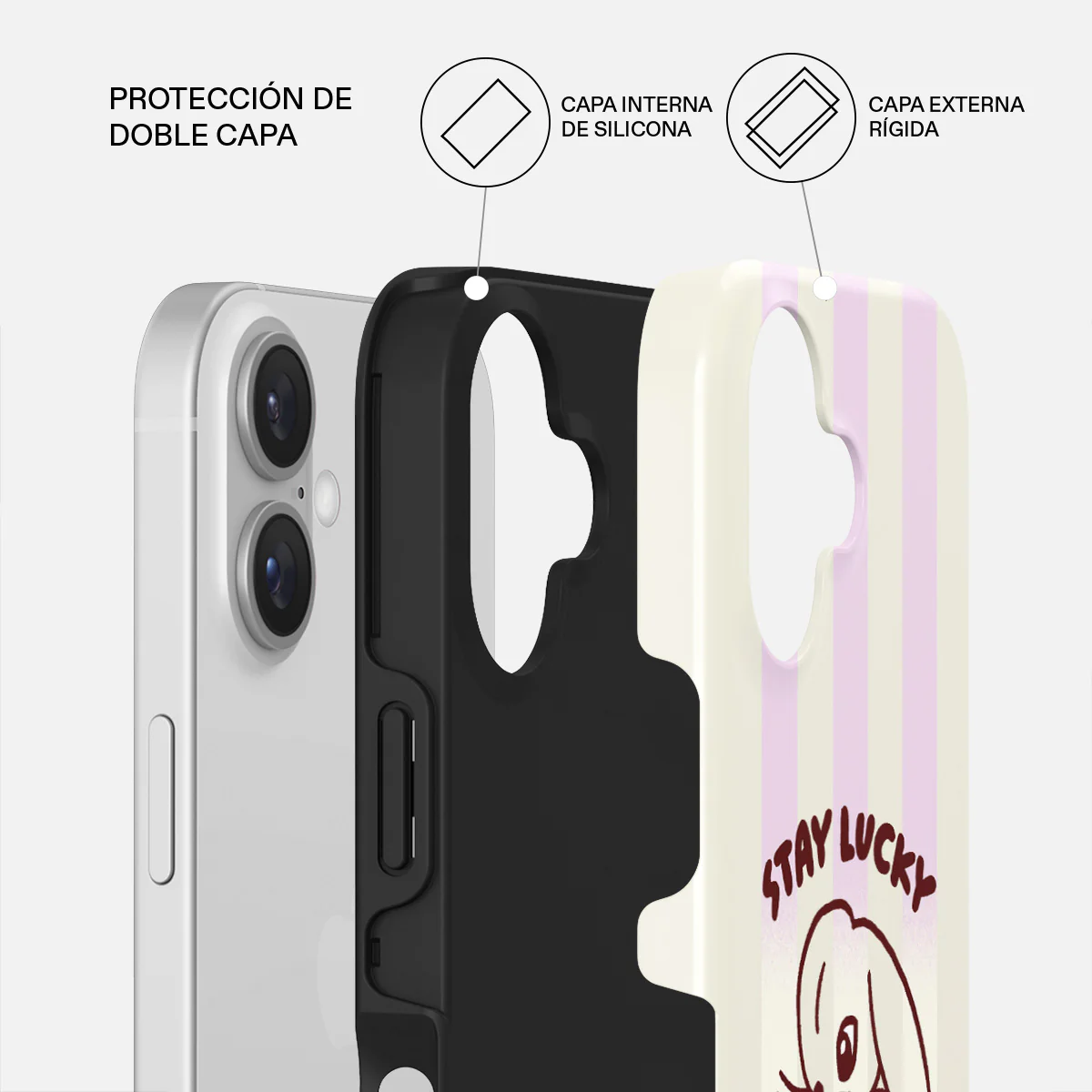 Stay Lucky - iPhone 16 Funda - Image 2