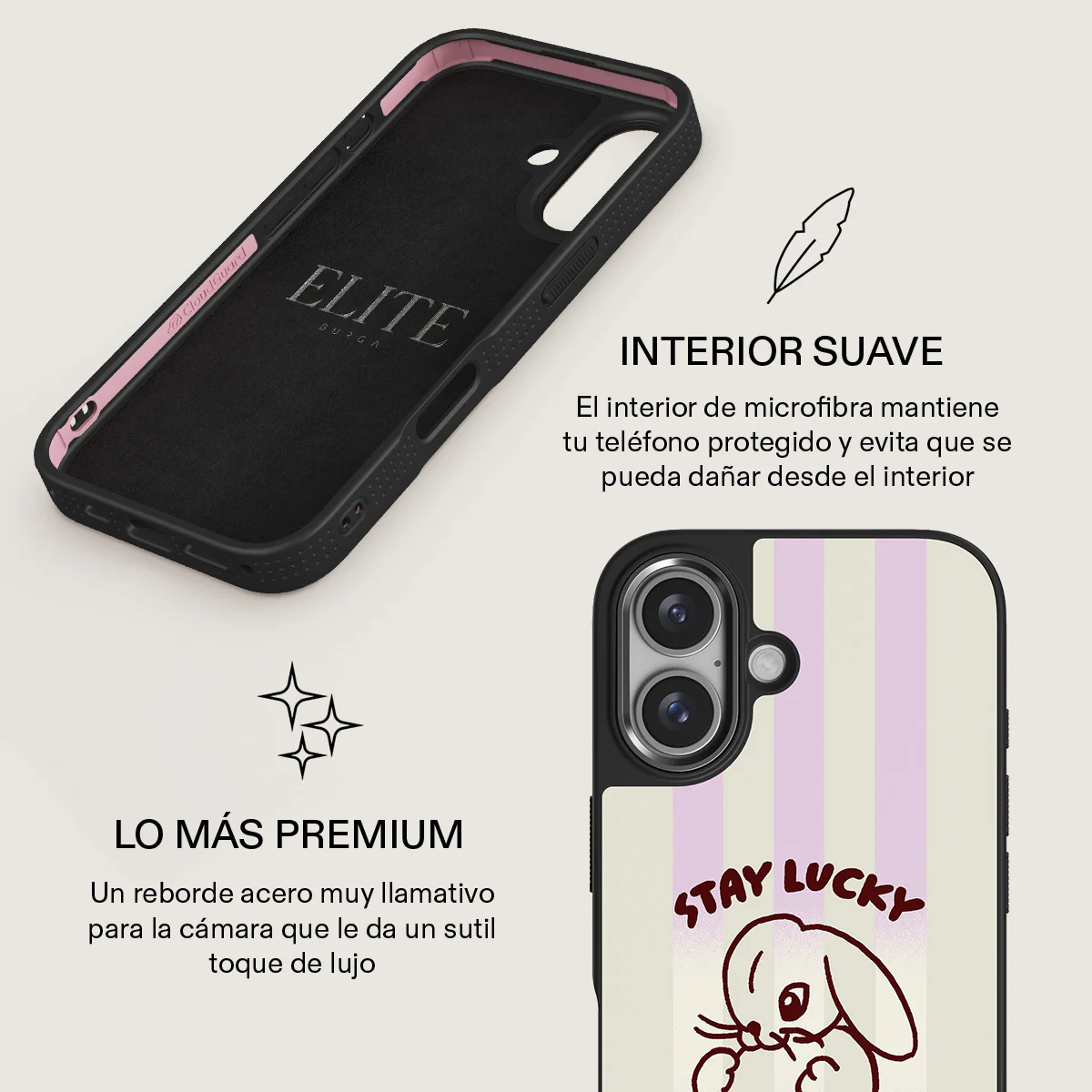 Stay Lucky - iPhone 16 Plus Funda - Image 18