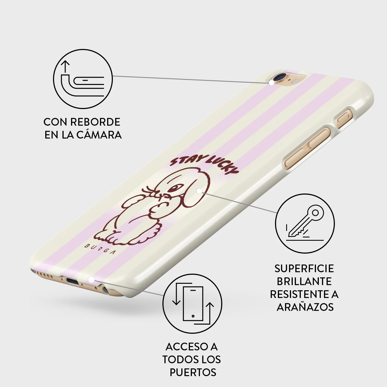 Stay Lucky - iPhone 6 / 6S Funda - Image 3