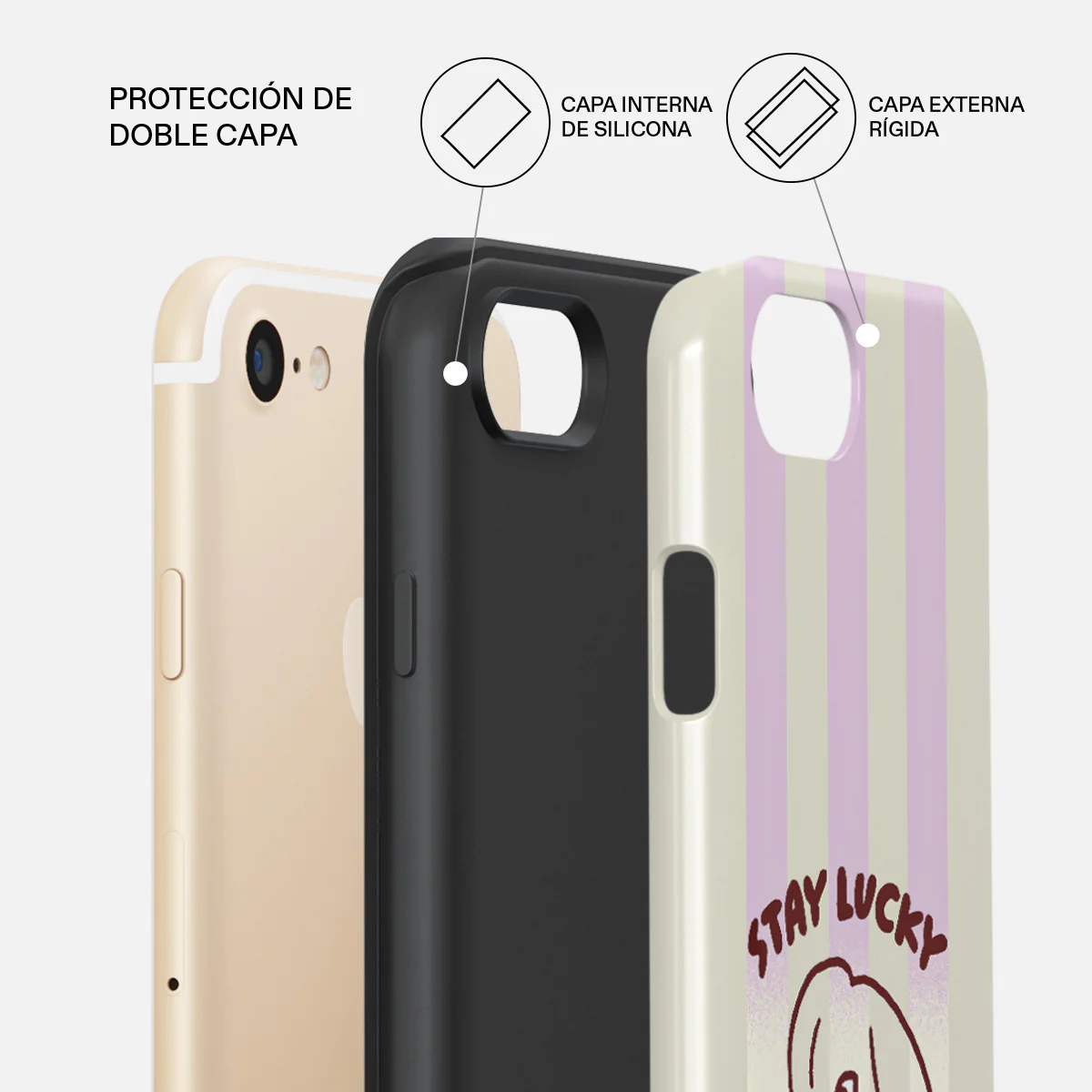 Stay Lucky - iPhone 7 / iPhone 8 Funda - Image 2