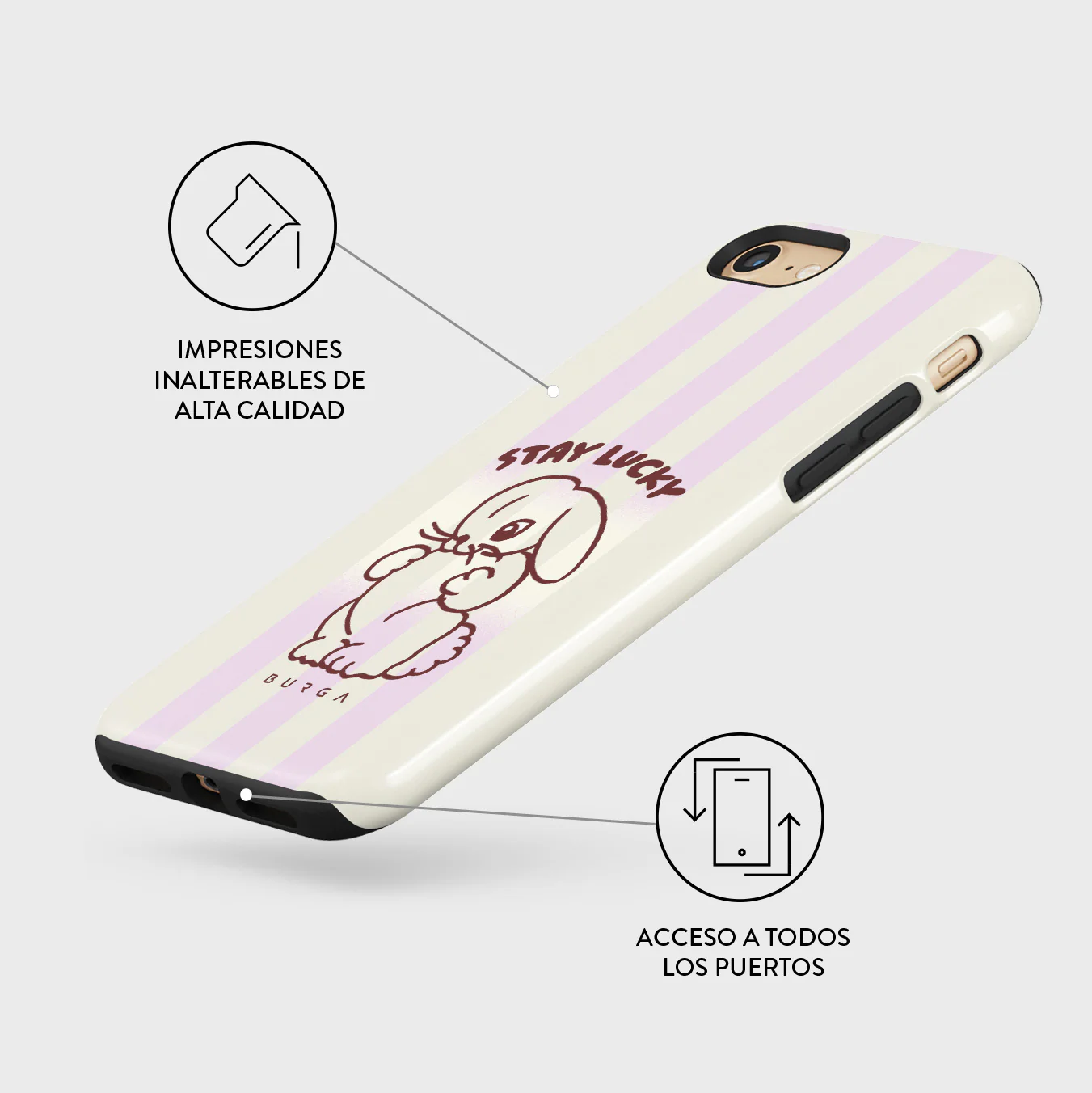 Stay Lucky - iPhone SE (2020) Funda - Image 3