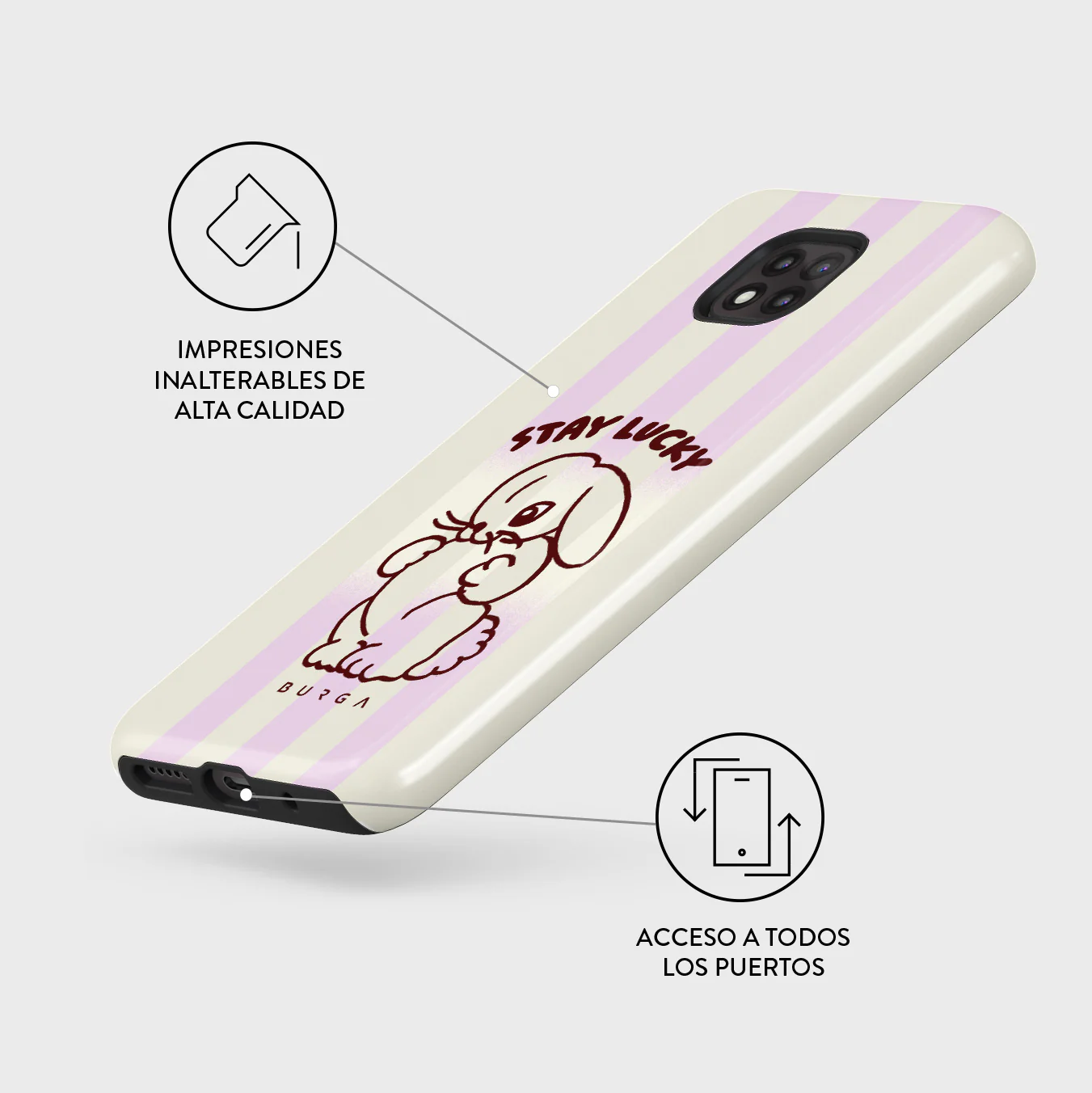 Stay Lucky - Motorola Moto G Power 2021 Funda - Image 3