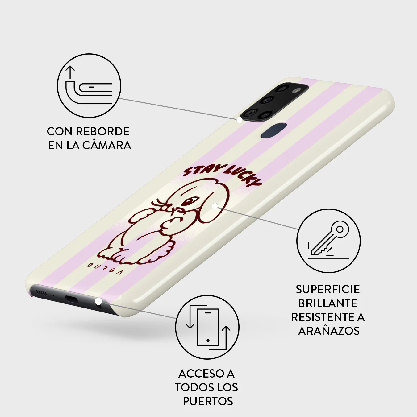 Stay Lucky - Samsung Galaxy A21s 4G Funda - Image 3