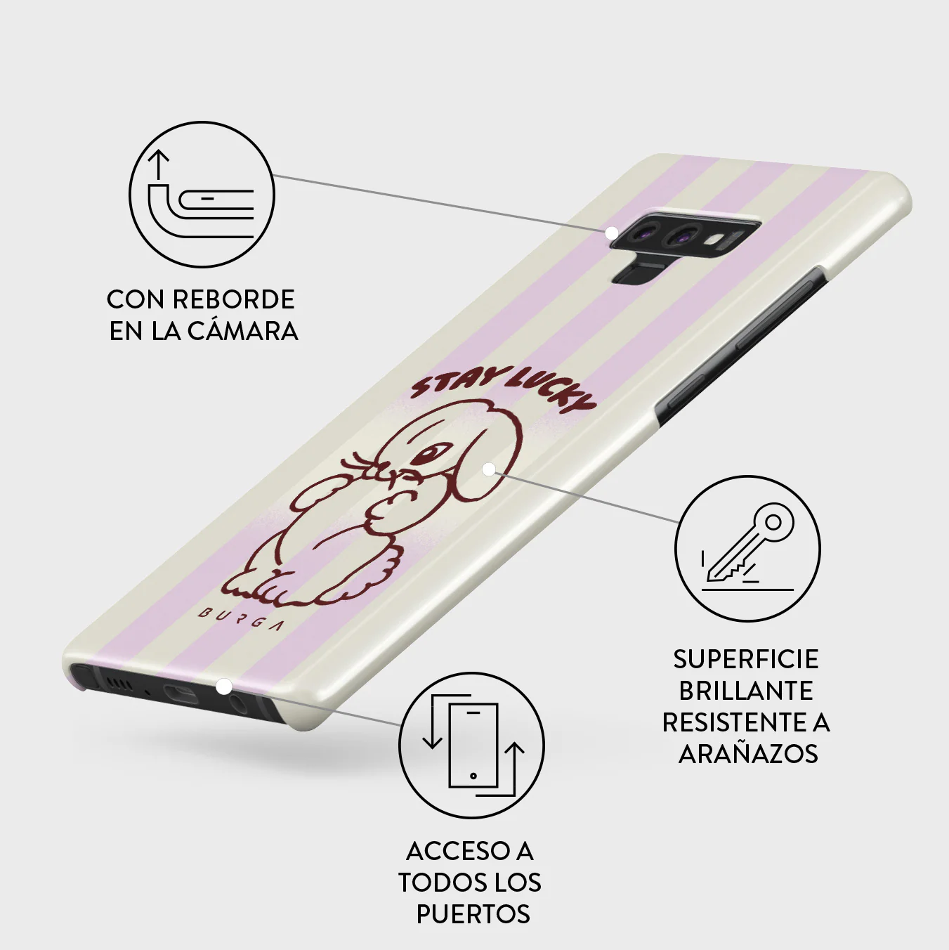 Stay Lucky - Samsung Galaxy Note 9 Funda - Image 3