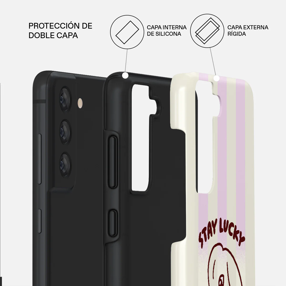 Stay Lucky - Samsung Galaxy S21 FE Funda - Image 2