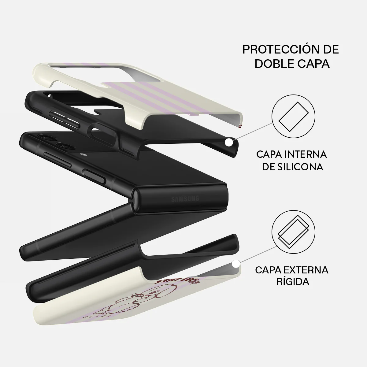 Stay Lucky - Samsung Galaxy Z Flip 3 Funda - Image 2