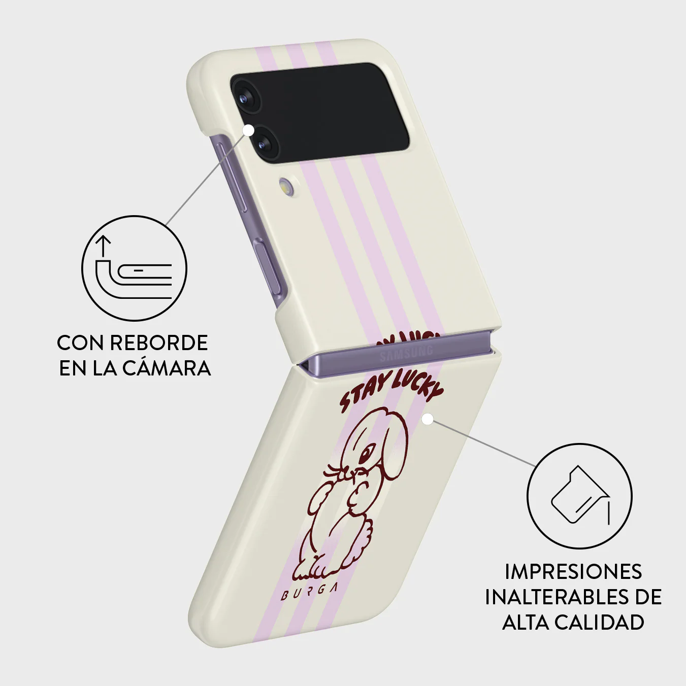 Stay Lucky - Samsung Galaxy Z Flip 4 Funda - Image 3