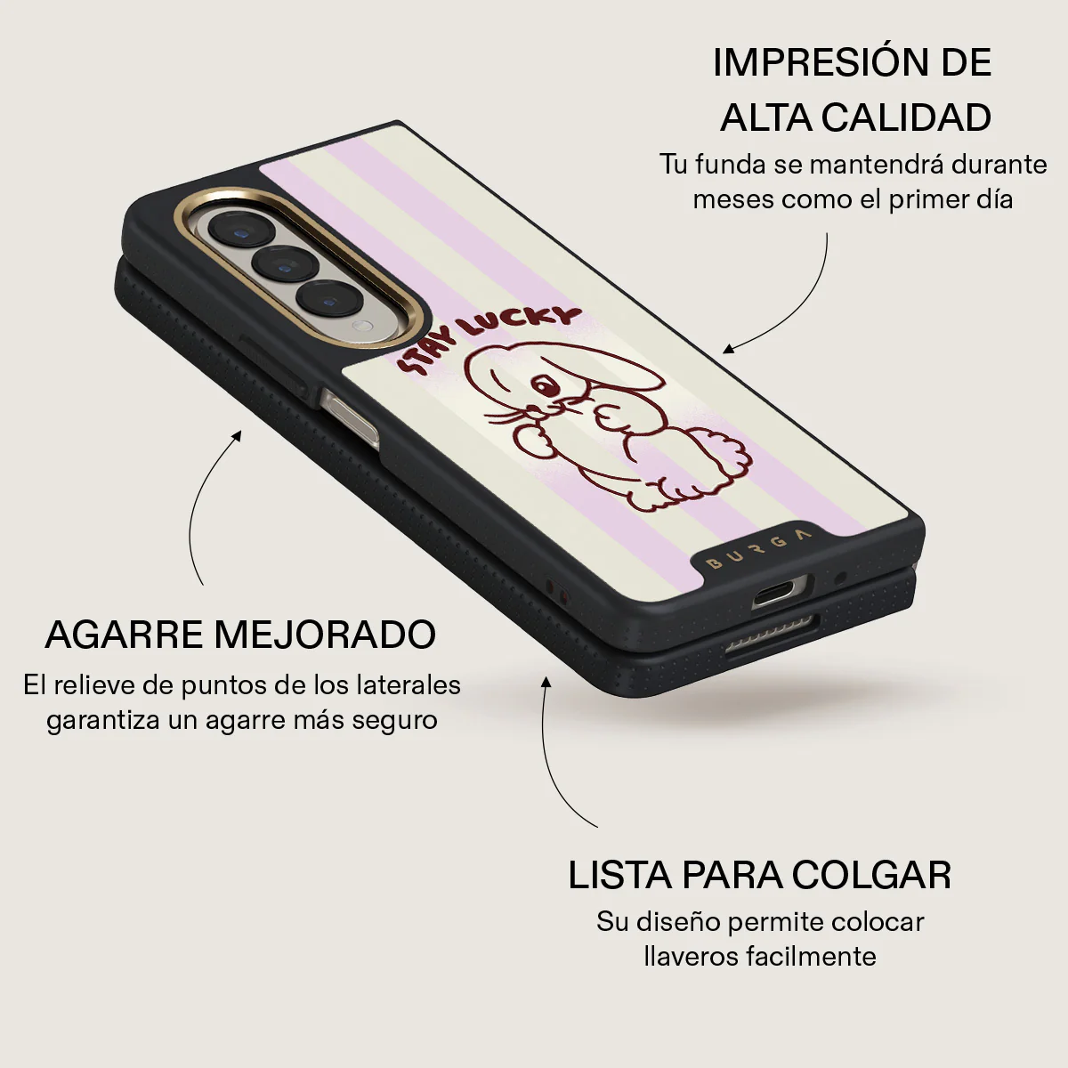 Stay Lucky - Samsung Galaxy Z Fold 4 Funda - Image 10