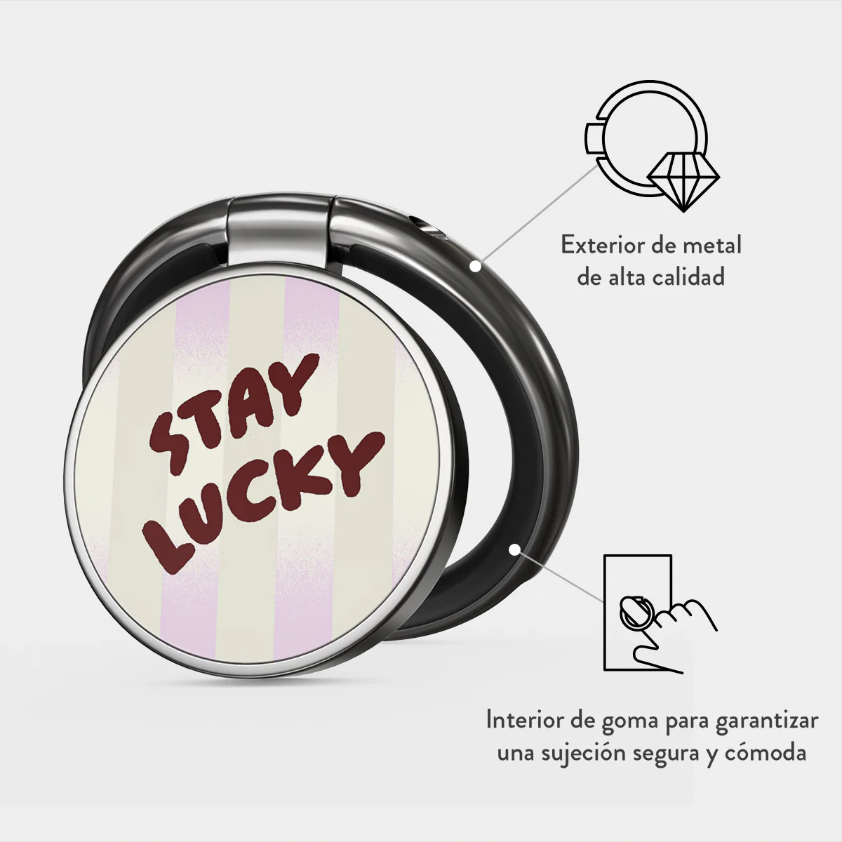 Stay Lucky - Anillo Para Móvil Adhesivo - Image 2