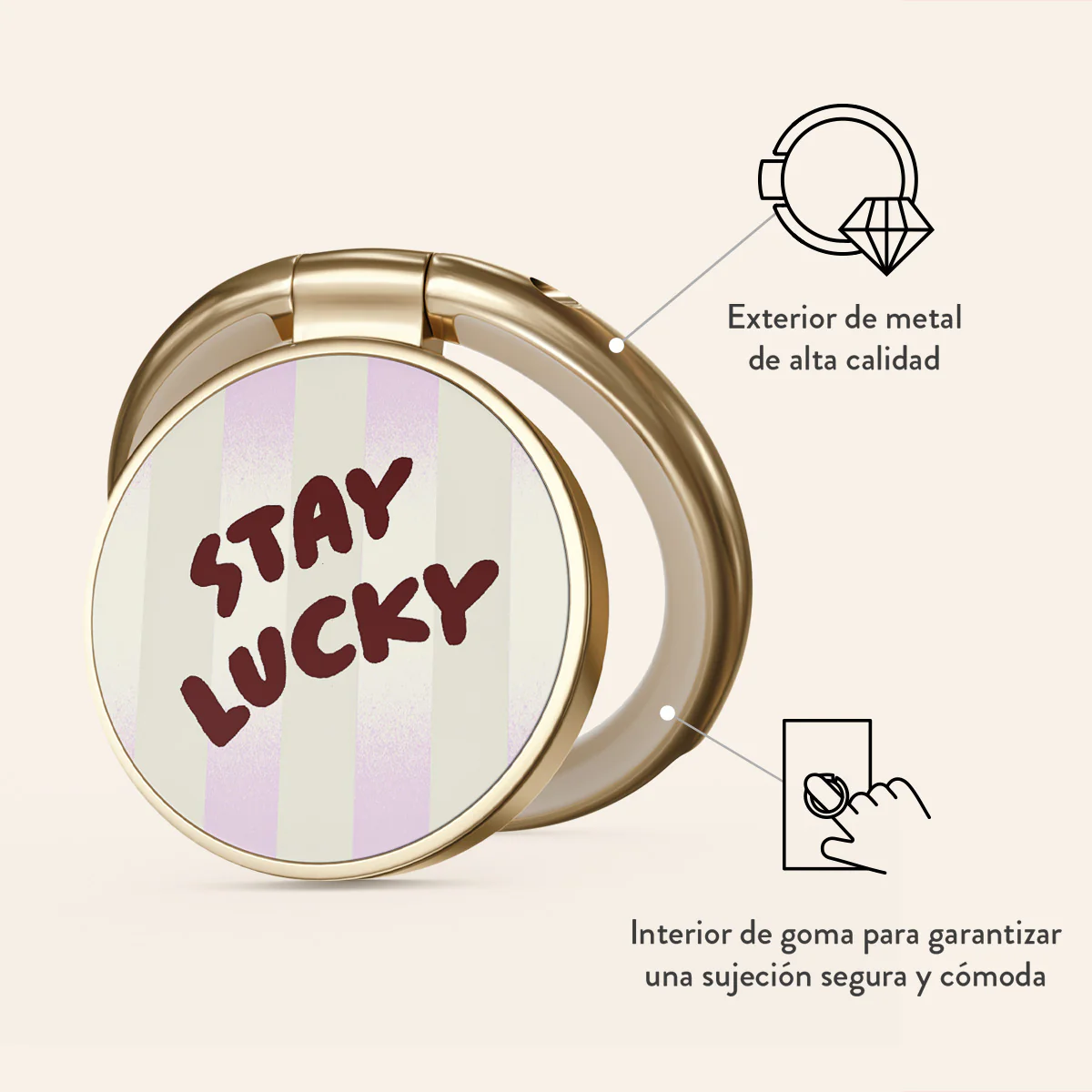 Stay Lucky - Anillo Para Móvil Adhesivo - Image 7