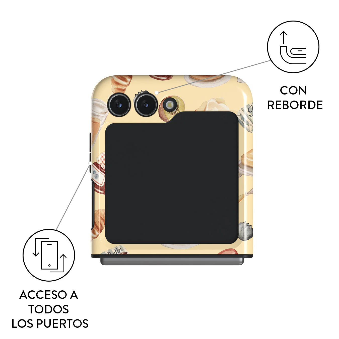 Sunny Side Up - Samsung Galaxy Z Flip 5 Funda - Image 3
